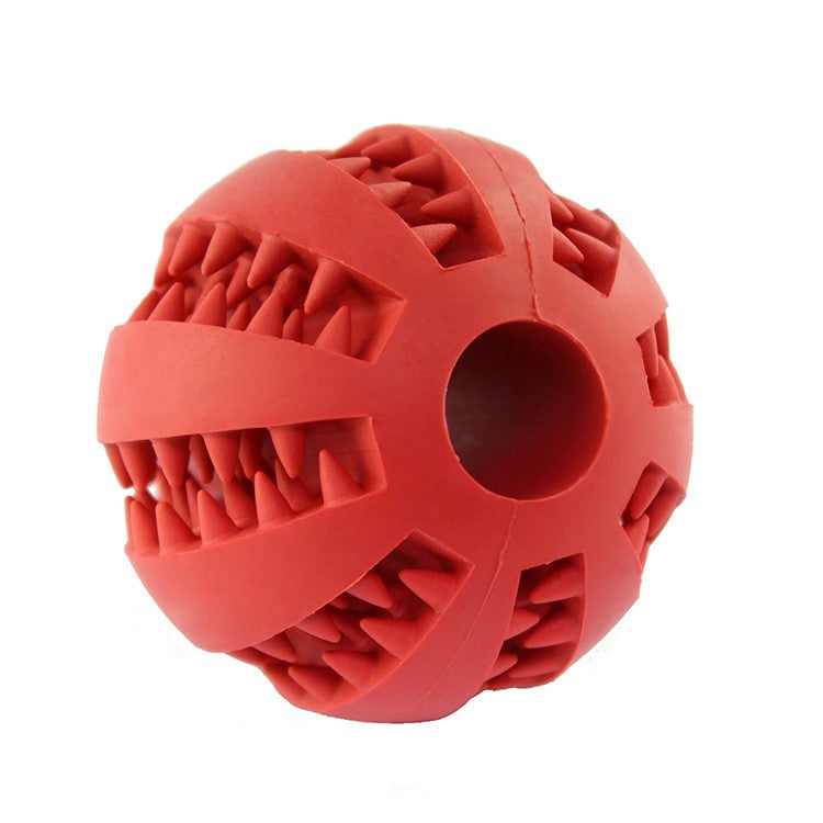 Interactive dog ball red