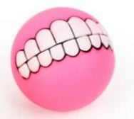 Pink Squeaky Dog Ball 