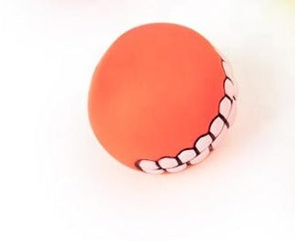 Orange Squeaky Dog Ball 