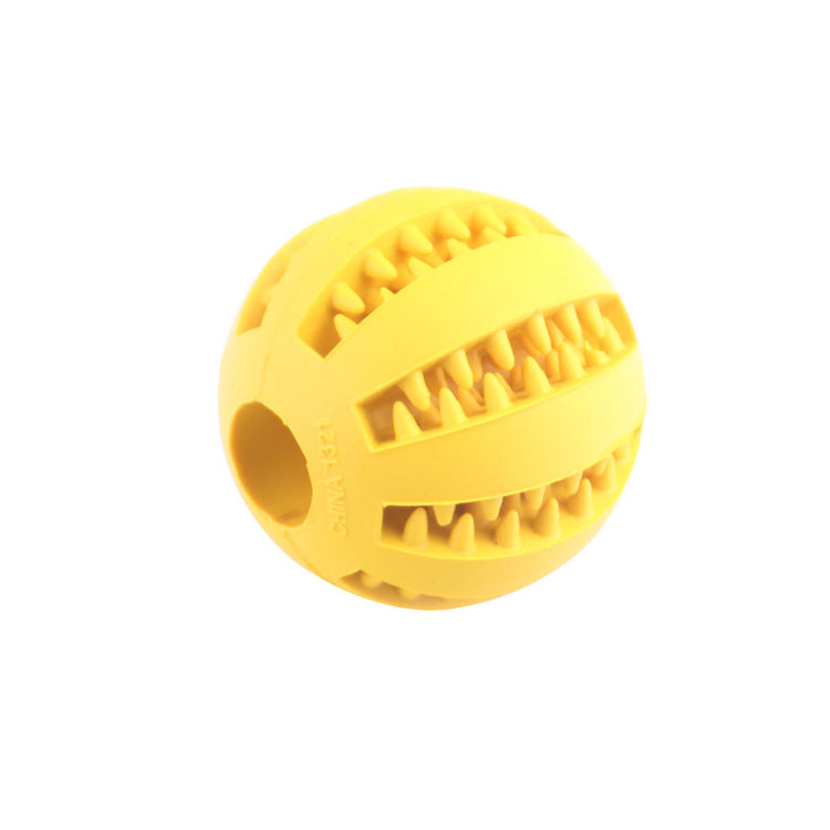 Interactive dog ball yellow