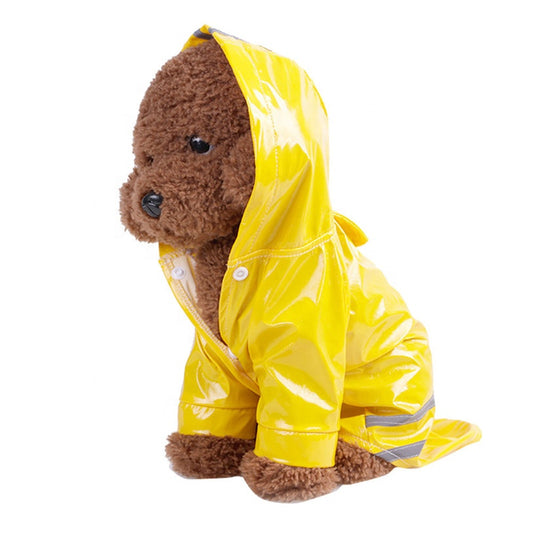 Dog raincoat yellow